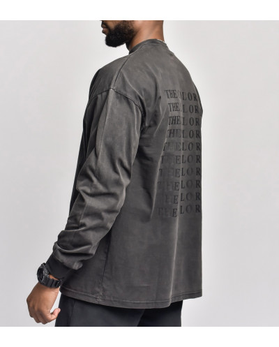 T-shirt Manche longue Gris Anthracite