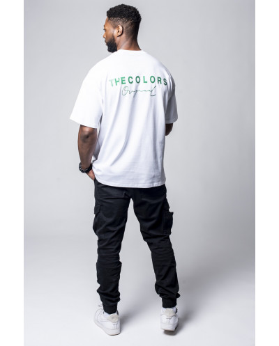 T-shirt Blanc Spring Vert