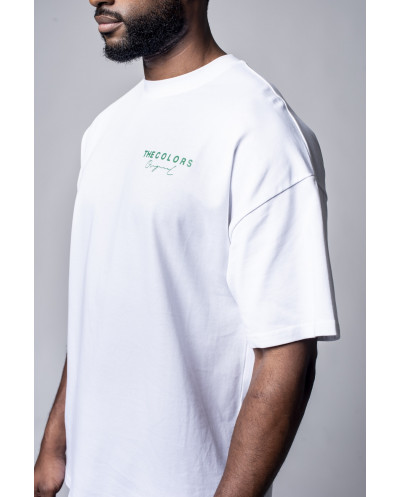 T-shirt Blanc Spring Vert