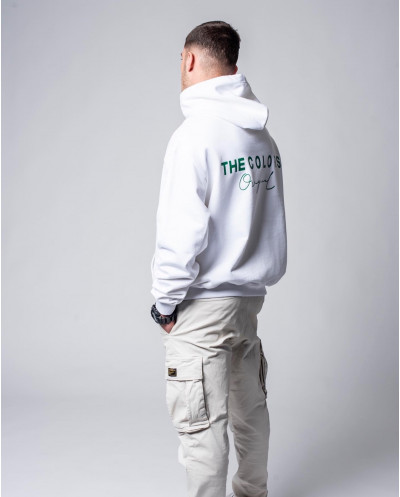 Hoodie Blanc Spring Vert
