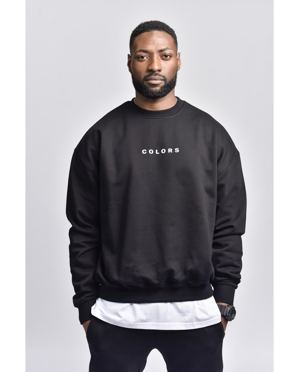 pull oversize noir