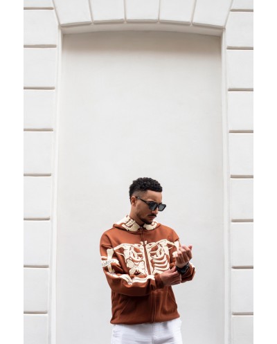 Hoodie Zip Bones