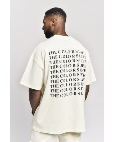 T shirt ras du cou 
Ras du cou 
Coupe ample et décontractée