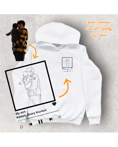 Hoodie Line Art Spotify